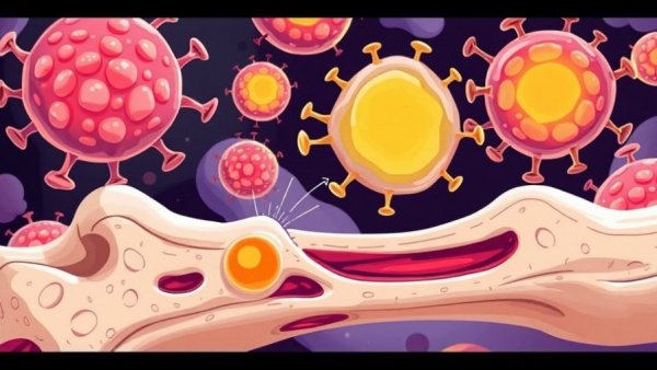 Stem cells from fatty tissue illustration showing bone healing process