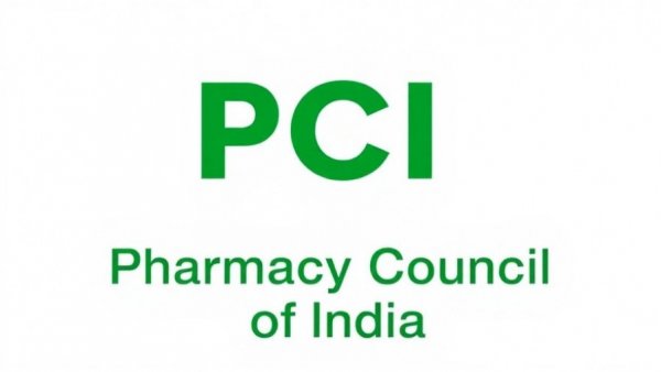 Pharmacy Council of India logo, emphasizing unqualified pharmacy registrars in India.