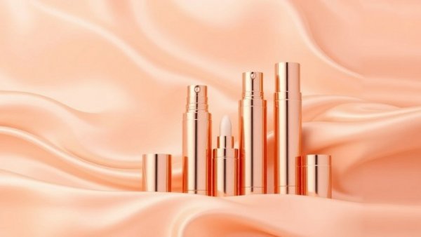 Charlotte Tilbury Beauty Light Wand tubes on a peach wave background.