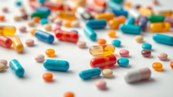 Assorted pills with DCGI text overlaid, representing GMP Inspection Drive India.