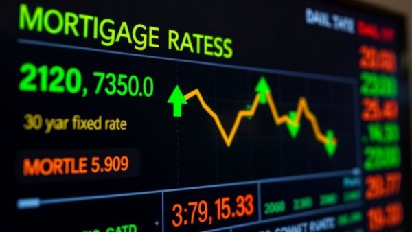 Mortgage rates daily index with graph showing labor market impact