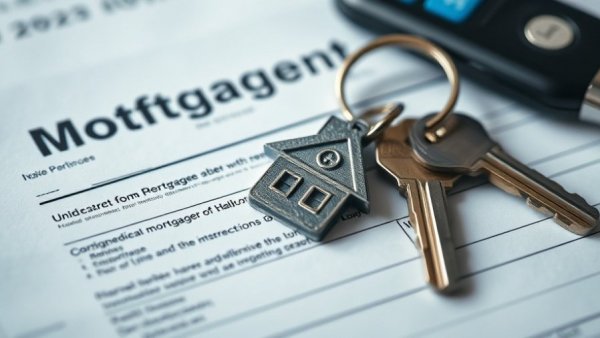 Keys on house keychain over mortgage application highlighting home affordability crisis.