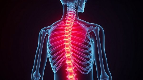 Highlighted spine illustration for Cyclolinopeptides osteoporosis treatment.