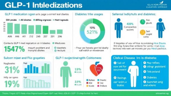 Chart showing GLP-1 medications usage by demographics and conditions.