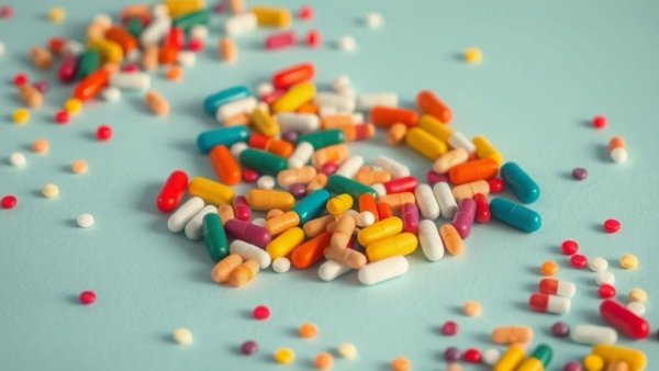 Colorful pills forming a dollar sign, symbolizing Medicare Premiums 2026 IRMAA.