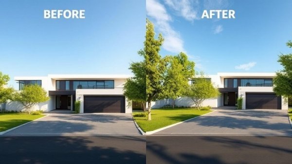 Before and after images of a house flip with six-figure profit.