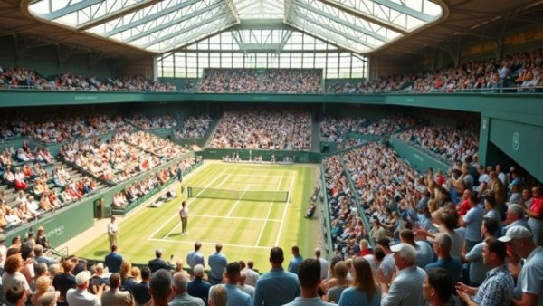 Wimbledon debenture ticket changes amid vibrant tournament atmosphere.