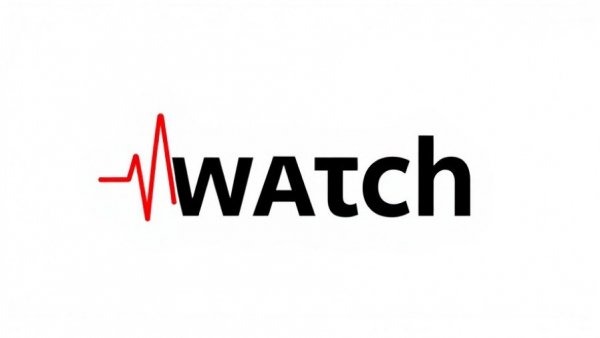 Logo of Health Watch with heart rate line.