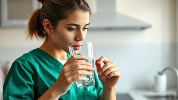 Veterinarian drinking; context for Nettle Tea for Dogs.
