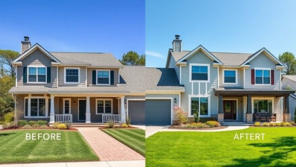 Fastest home flip profit shown in before and after home renovation.