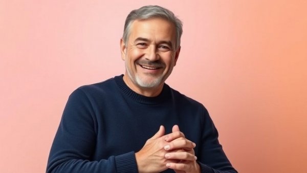 Smiling man in soft gradient background, biggest retirement mistake concept.