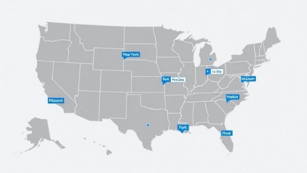 Map showing real estate discount cities for home buyers