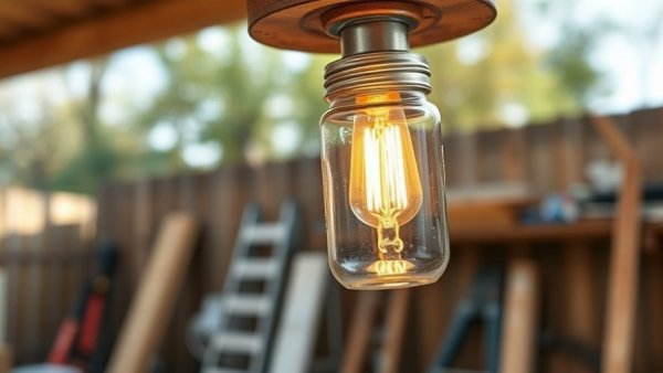 Innovative DIY light fixture for home improvement tips.