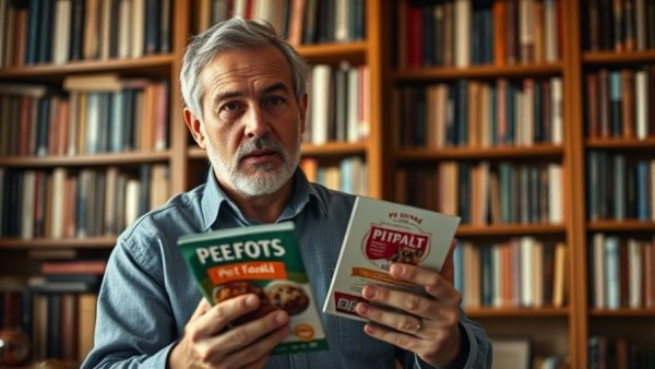 Man in home library talking about pet food recalls