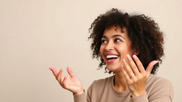 Curly-haired woman discussing ways of working through dissociation.