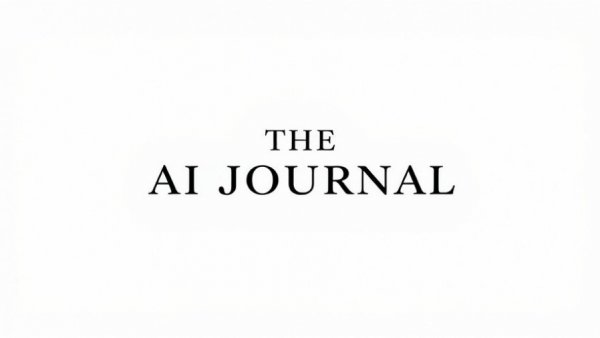 Simple serif text 'THE AI JOURNAL' on white background.