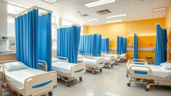 Modern hospital ward illustrating lack of 220-bed NMC data.