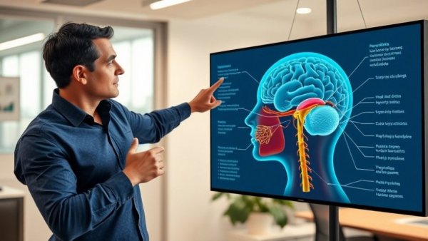 Vagus nerve diagram with person indicating brain pathways, vagus nerve exercises for glaucoma.