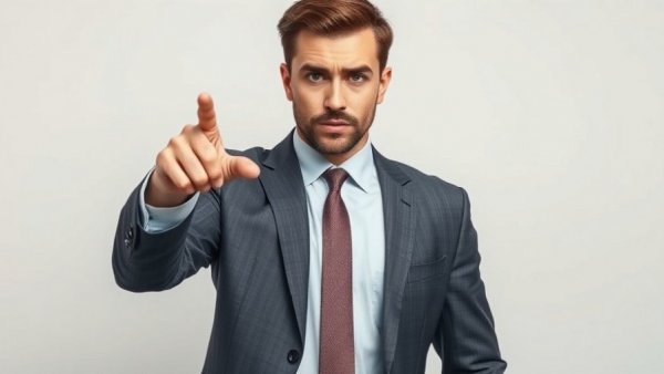 Concerned young man in suit addressing financial concerns.