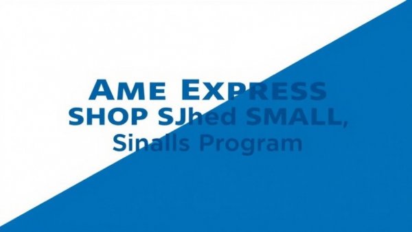 Amex Shop Small Grants Program logo in bold text