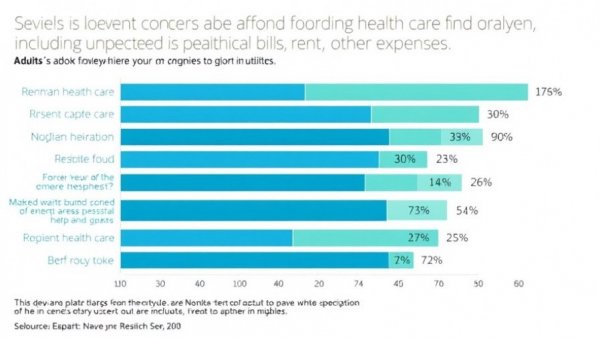 Chart showing Americans' challenges with health care costs and other expenses.