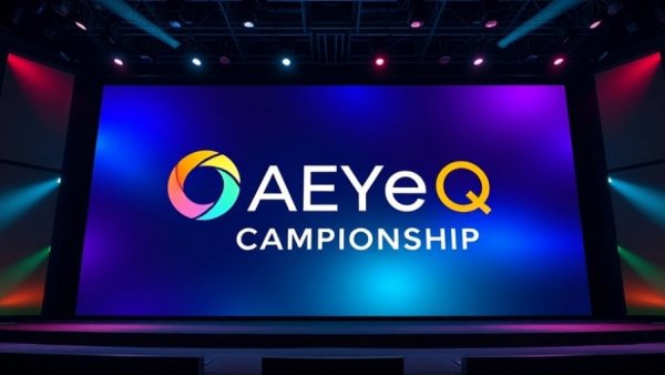 AOA EyeQ Championship logo on a digital screen.