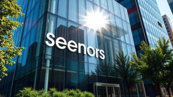 Modern corporate building with Senores logo, Deferiprone Tablets in US.