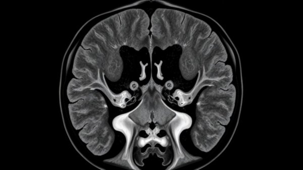 MRI scan showing detailed bone and tissue structures, related to nail health and bone disease.