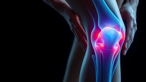 Person experiencing knee pain with anatomical overlay, Retatrutide for Weight Loss and Knee Pain.
