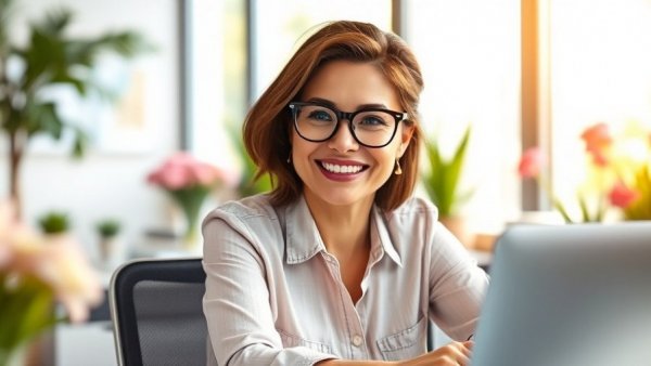 Canadian Association of Optometrists new CEO smiling in office.