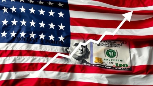 Symbolic representation of economic freedom for seniors, featuring US currency and flag.