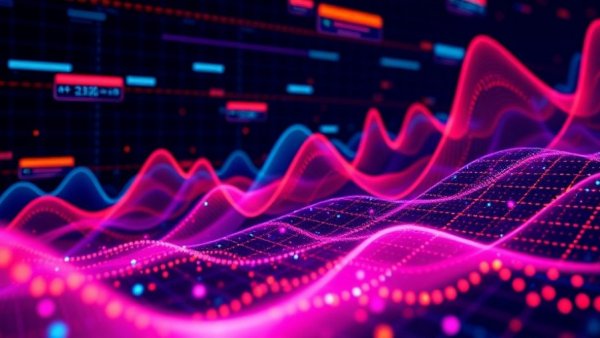 Futuristic data visualization for chronic lower back pain clinical trials.