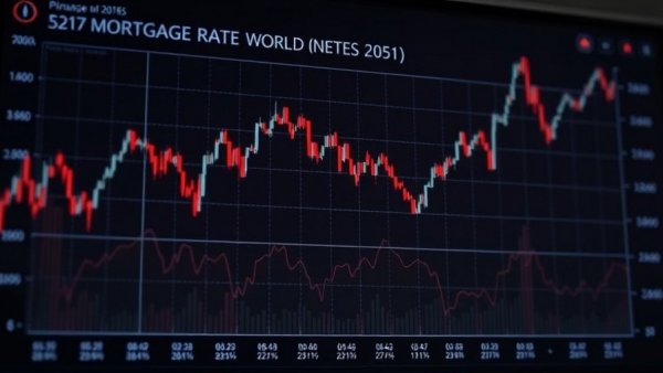Mortgage rates chart showing daily index data fluctuation.