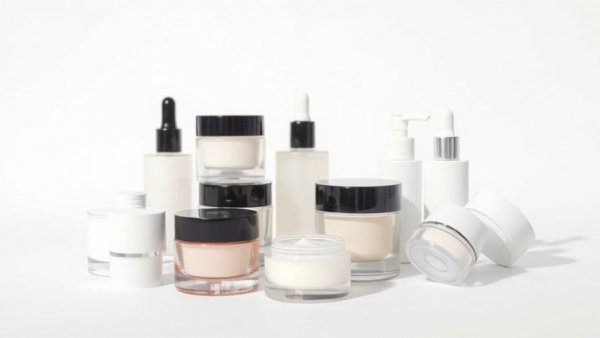 Assorted best skin-tightening creams in sleek containers.