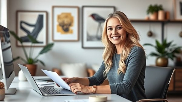 Expert teaching kids how to build good credit in a modern office.