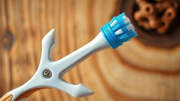 Toothbrush used innovatively as an anchor tool, showcasing creative use.