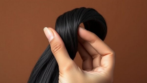 Close-up of curl pattern demonstration for curl pattern chart update.