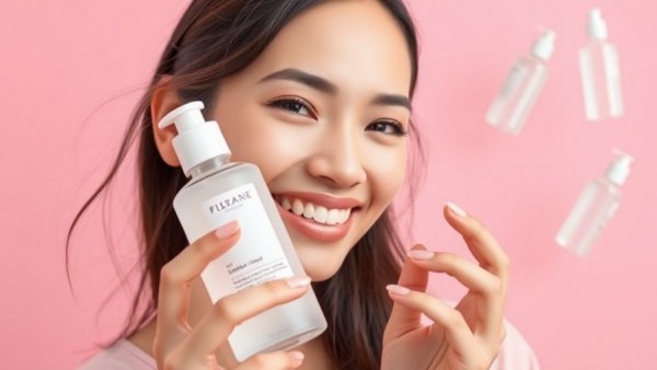 Best toners for dry skin showcased with a smiling woman's skincare routine.