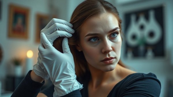 Woman applying hair dye, highlighting long-term hair dye use cancer risk.
