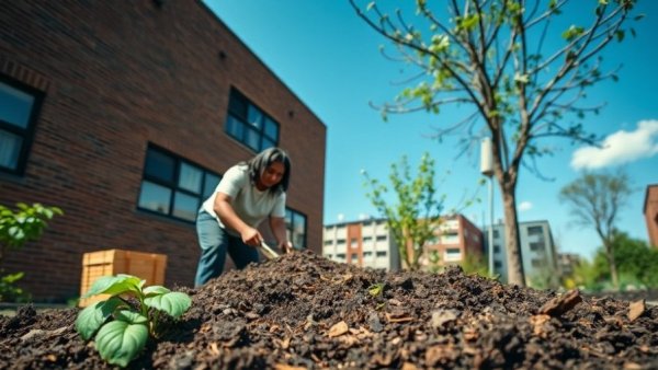 Start a community garden project with urban soil preparation.