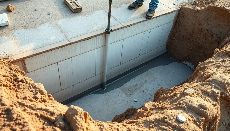 Foundation waterproofing methods on concrete.