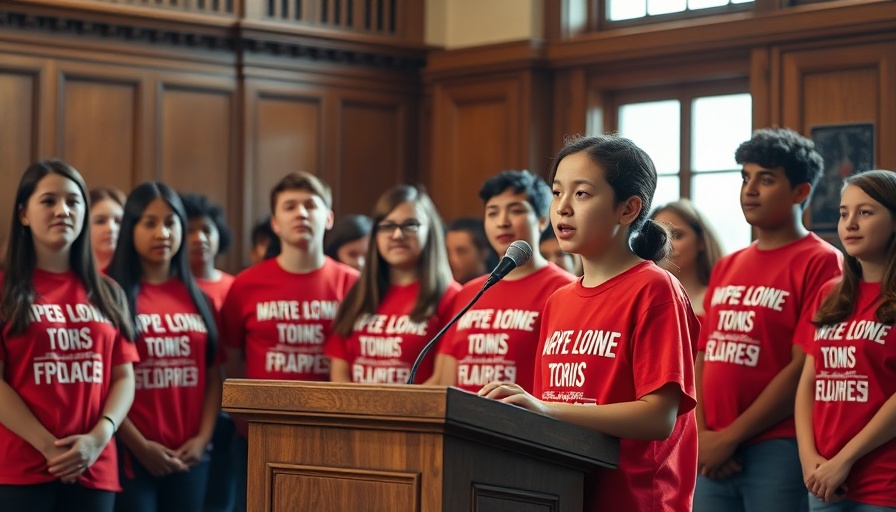 Young individuals advocating for free school meals in Ohio