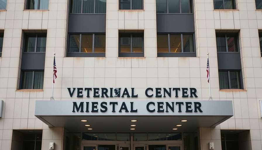 Veterans Affairs Medical Center facade presenting impactful presence.