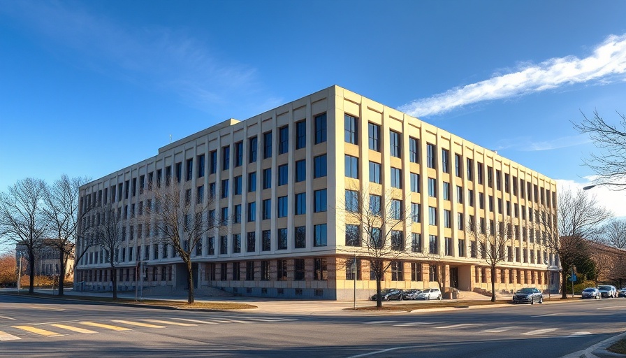 Department of Education building under clear sky, staff cuts context.