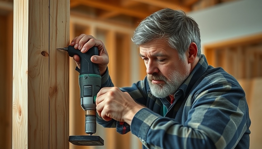 Man using drill for budget-friendly basement renovation.