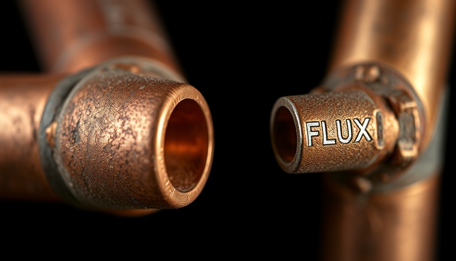 Importance of Flux in Soldering: Comparison of copper pipes, with and without flux.