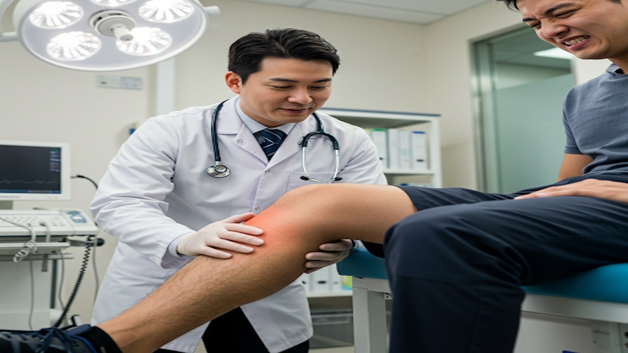 Research article on Genicular Nerve Ultrasound-Guided Cryoanalgesia for knee pain.