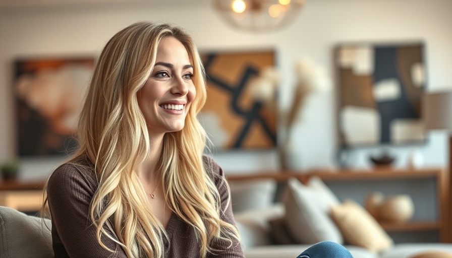 Woman smiling indoors discussing six mortgage payments before refinancing.
