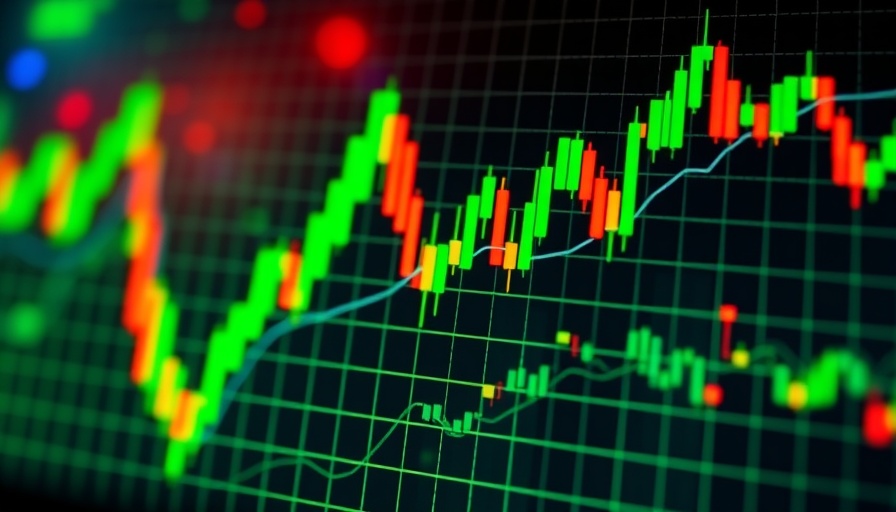 Vibrant stock market chart reflecting trends amidst tariff noise.