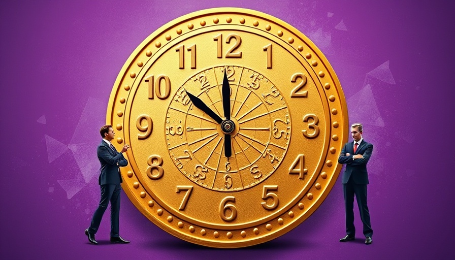 Financial Advisors Save Investors Time: Coin-clock collage with advisors.